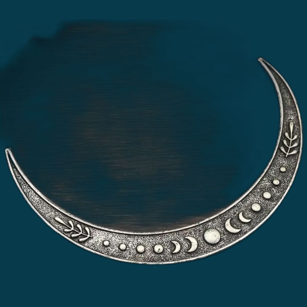 NWT Phases of the Moon with herbal motif HAIR MOON for my Silver Witch Sisters!